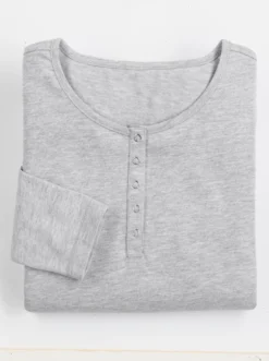 Langarmshirt mit Druckknöpfen