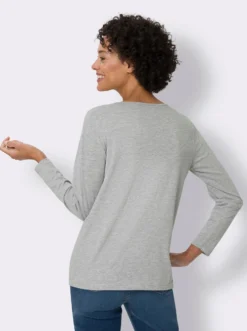 Langarmshirt mit Druckknöpfen