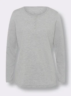 Langarmshirt mit Druckknöpfen