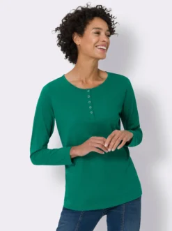 Langarmshirt mit Druckknöpfen
