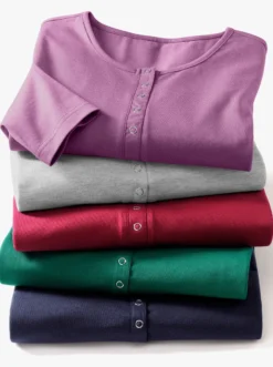 Langarmshirt mit Druckknöpfen