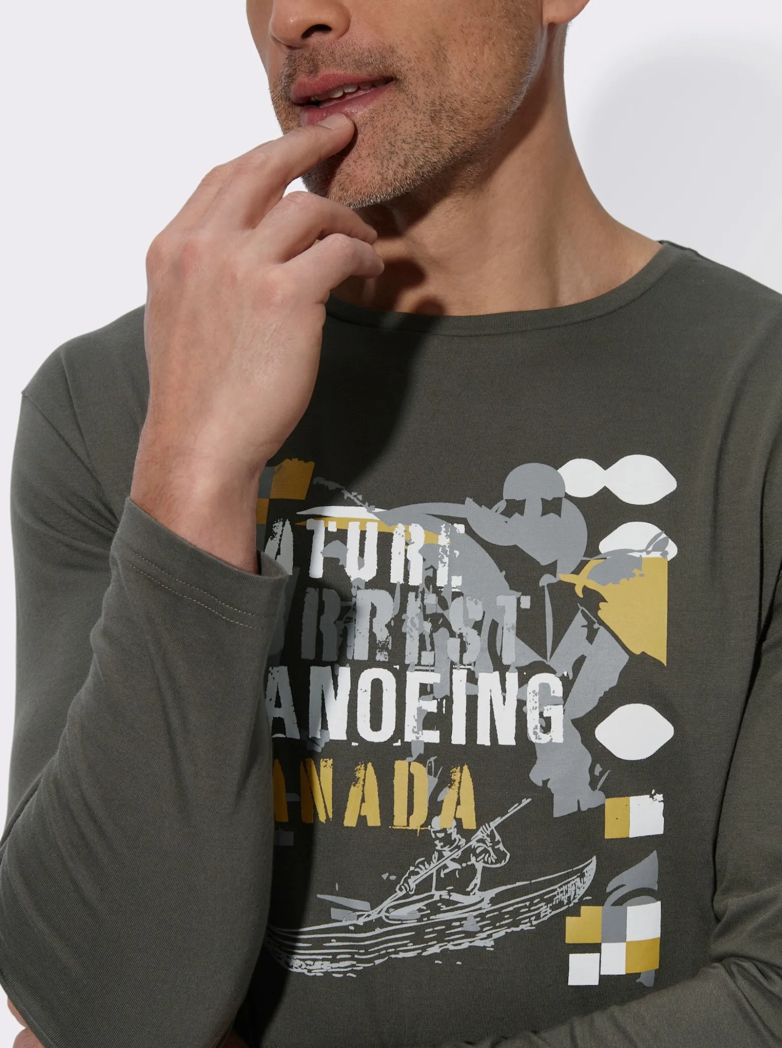 Langarmshirt mit Druckmotiv