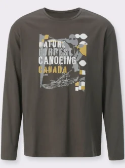 Langarmshirt mit Druckmotiv