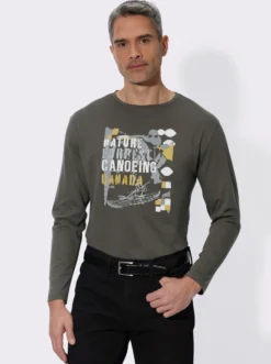 Langarmshirt mit Druckmotiv