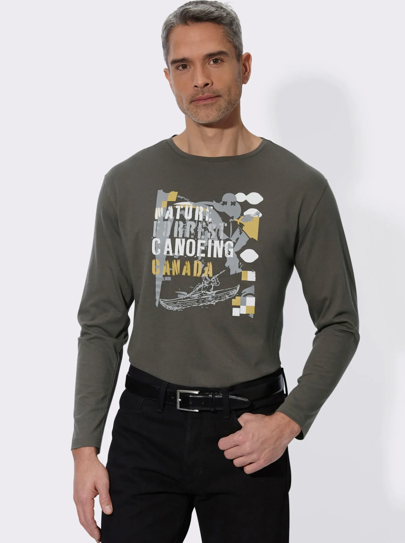 Langarmshirt mit Druckmotiv