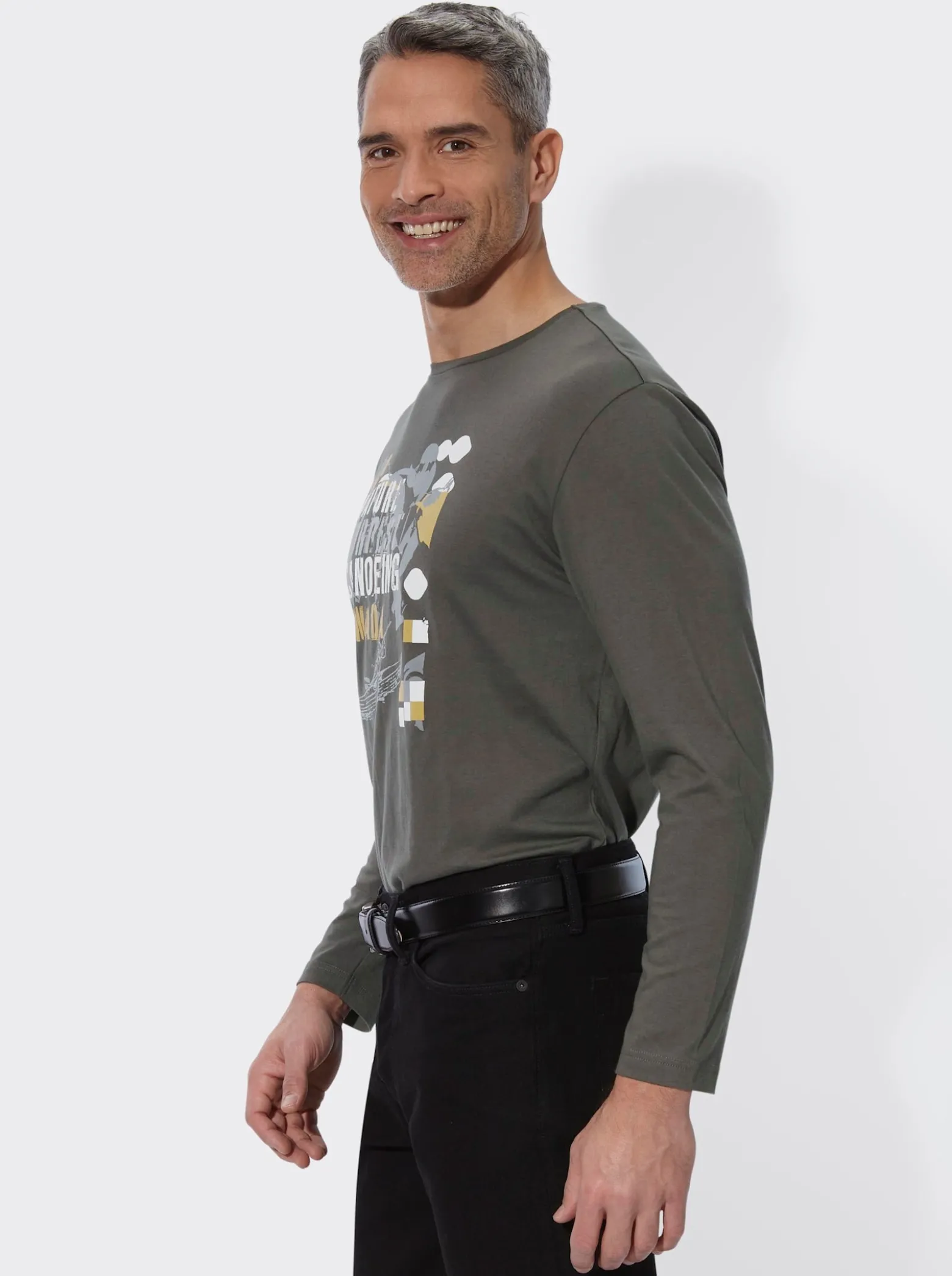 Langarmshirt mit Druckmotiv