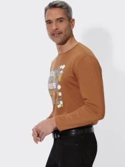 Langarmshirt mit Druckmotiv