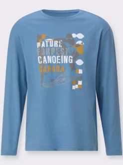 Langarmshirt mit Druckmotiv