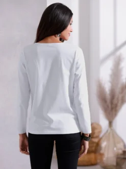 Langarmshirt mit Druck vorne