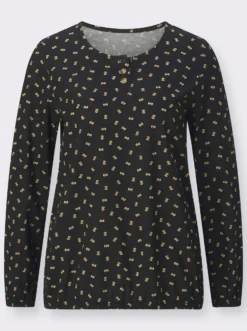 Langarmshirt mit elastischen Abschlüssen
