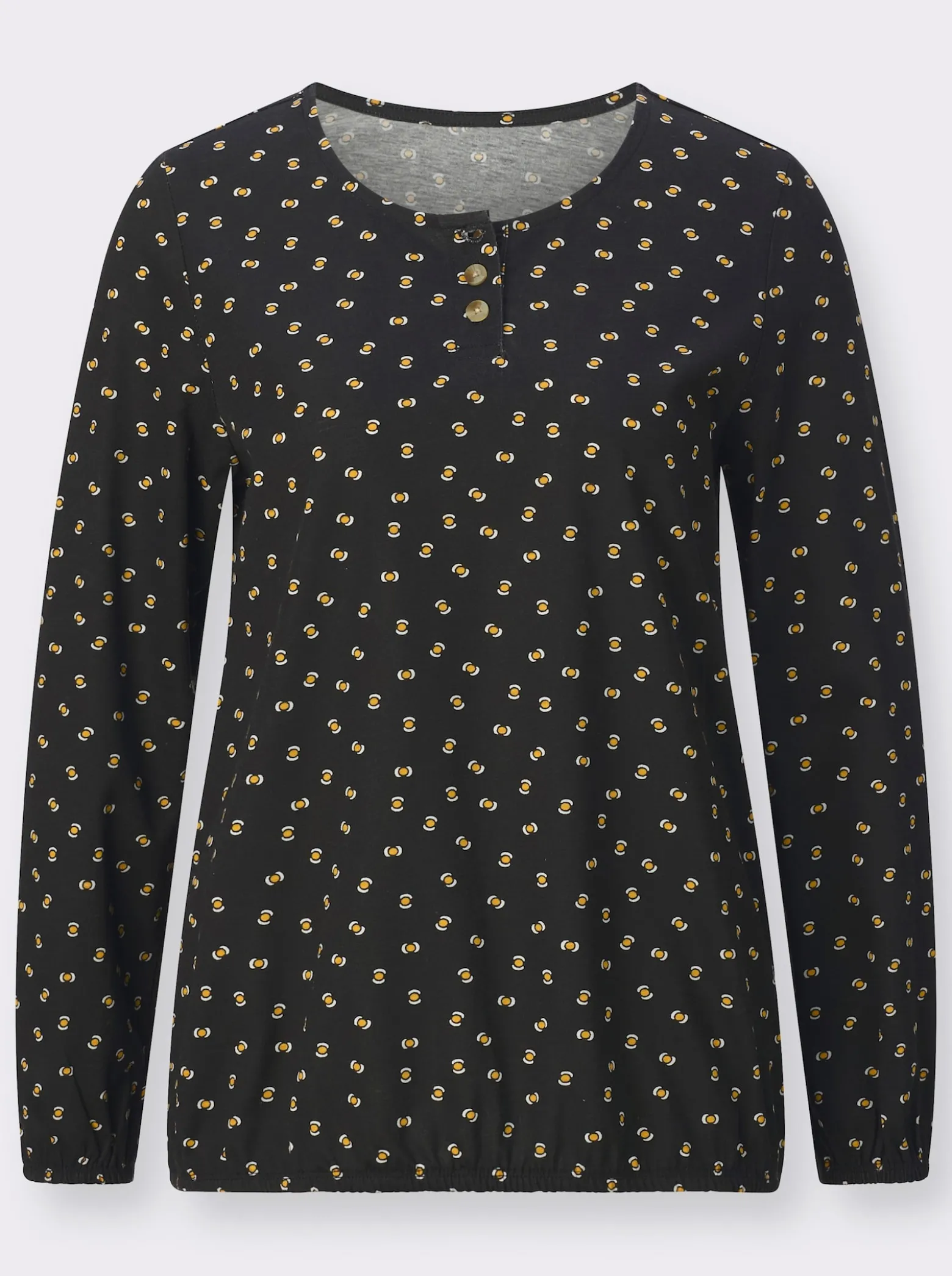 Langarmshirt mit elastischen Abschlüssen