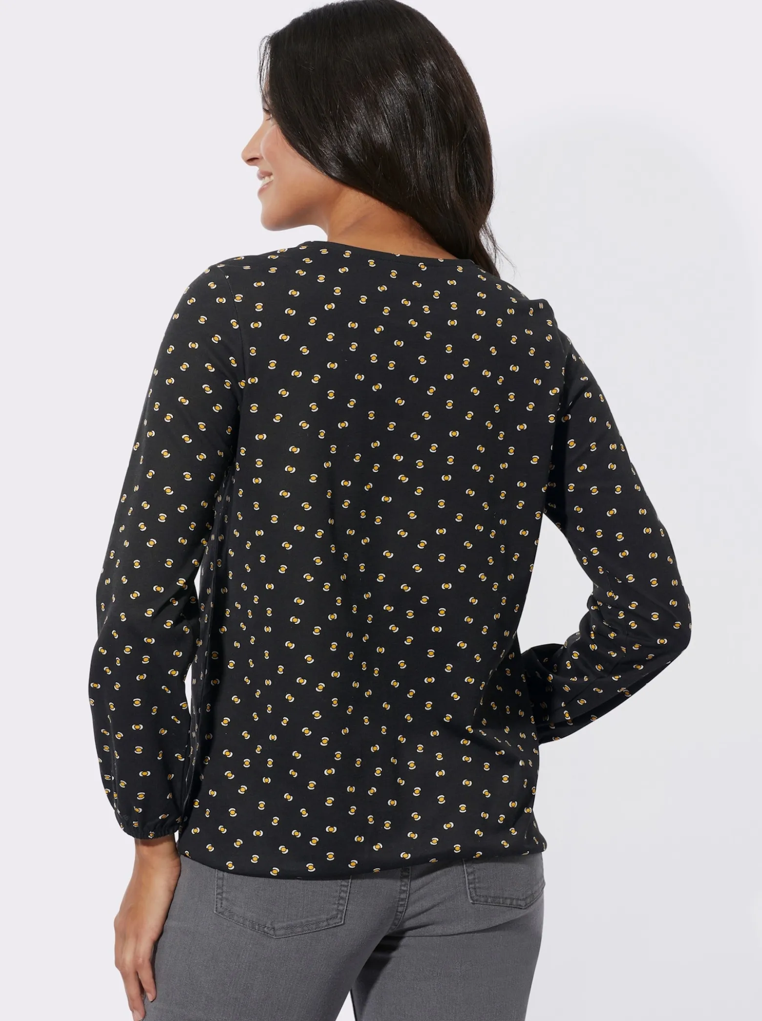 Langarmshirt mit elastischen Abschlüssen