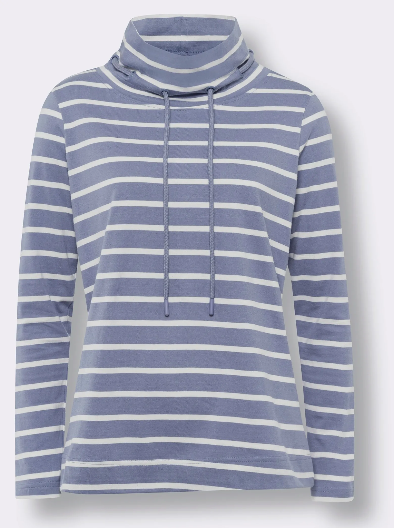Langarmshirt mit garngefärbten Ringeln