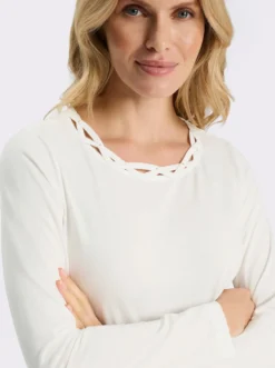 Langarmshirt mit Glitzersteinchen