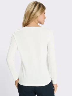 Langarmshirt mit Glitzersteinchen