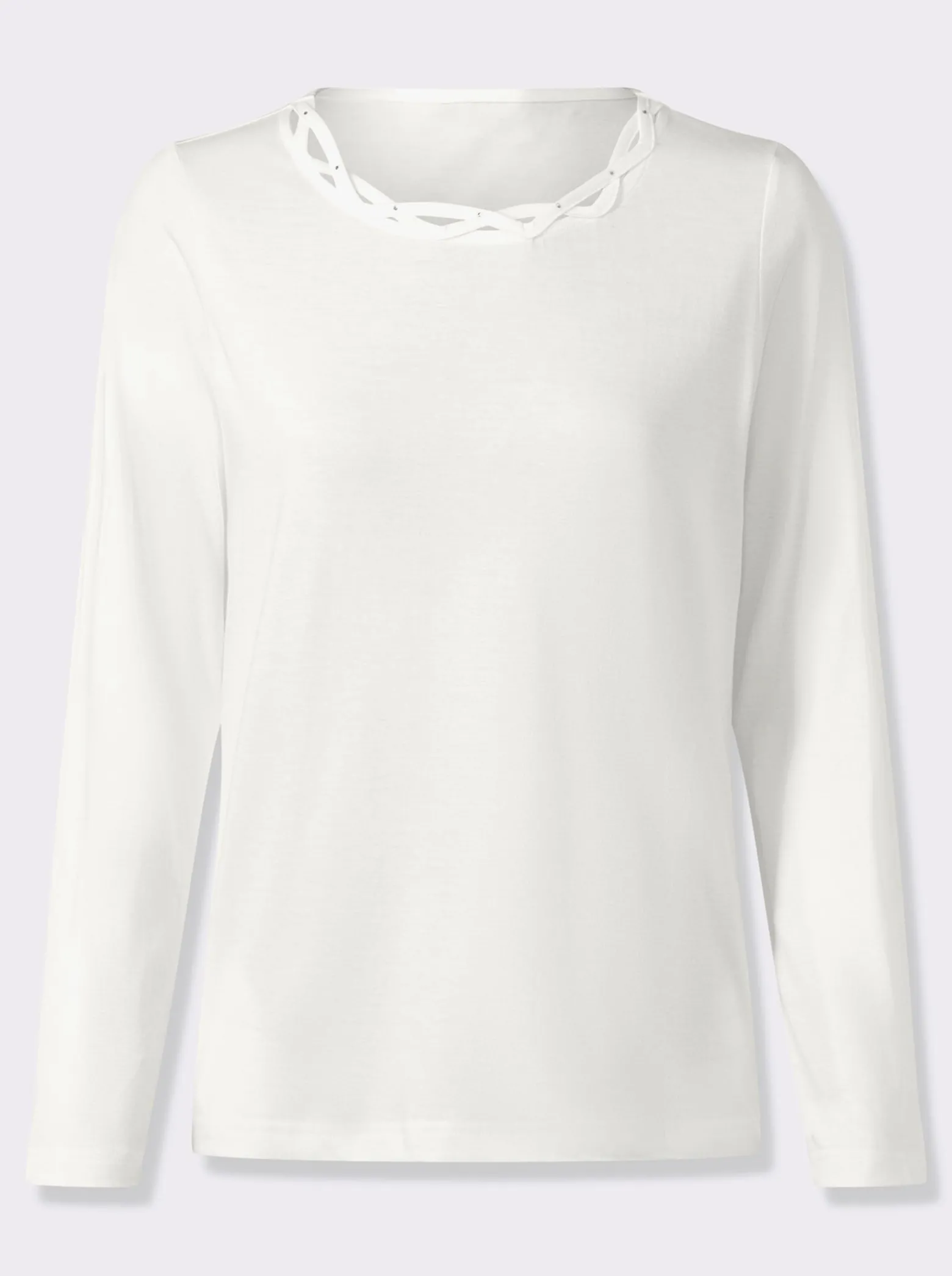 Langarmshirt mit Glitzersteinchen