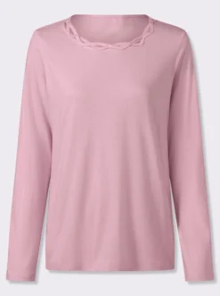 Langarmshirt mit Glitzersteinchen