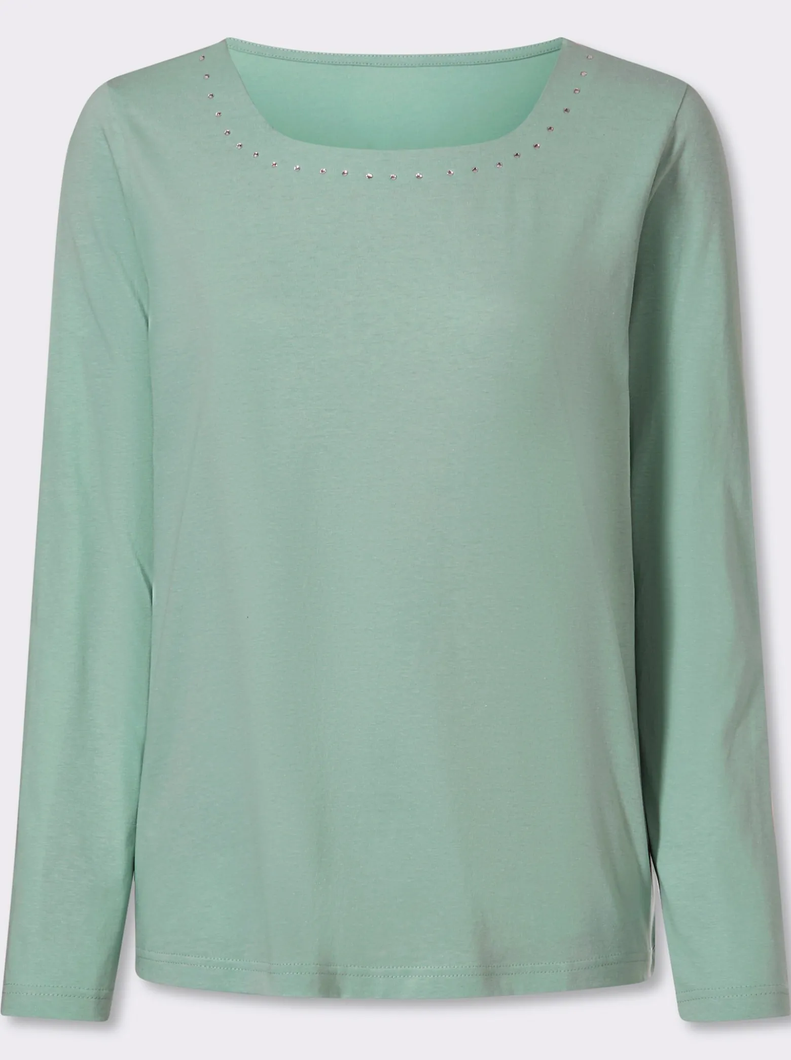 Langarmshirt mit Glitzersteinchen