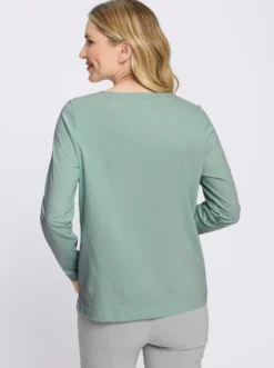 Langarmshirt mit Glitzersteinchen