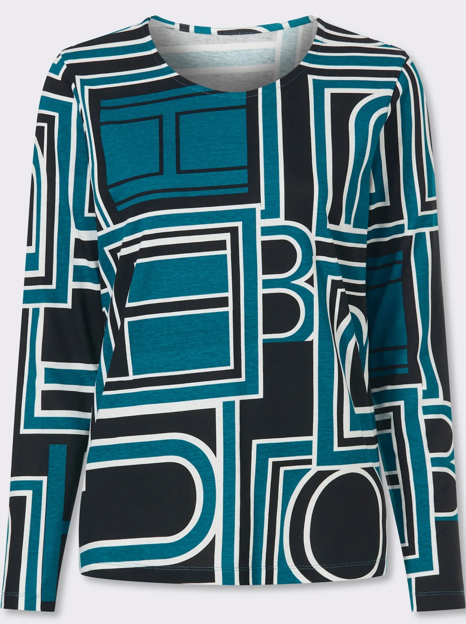 Langarmshirt mit grafischem Druck