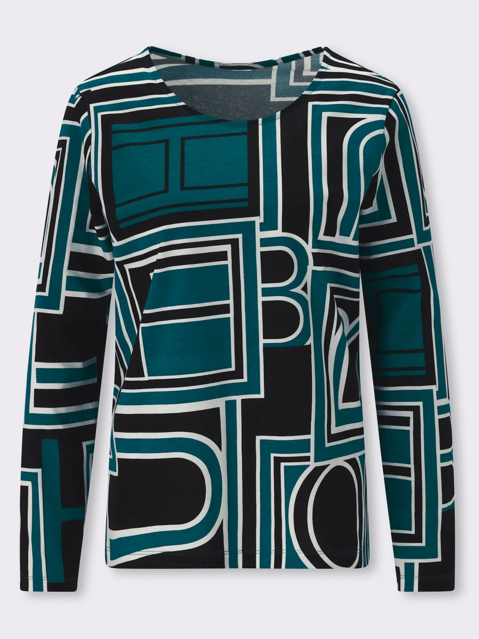 Langarmshirt mit grafischem Druck