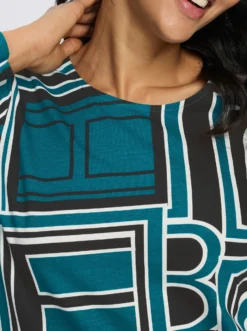 Langarmshirt mit grafischem Druck