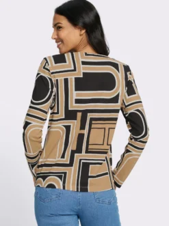 Langarmshirt mit grafischem Druck