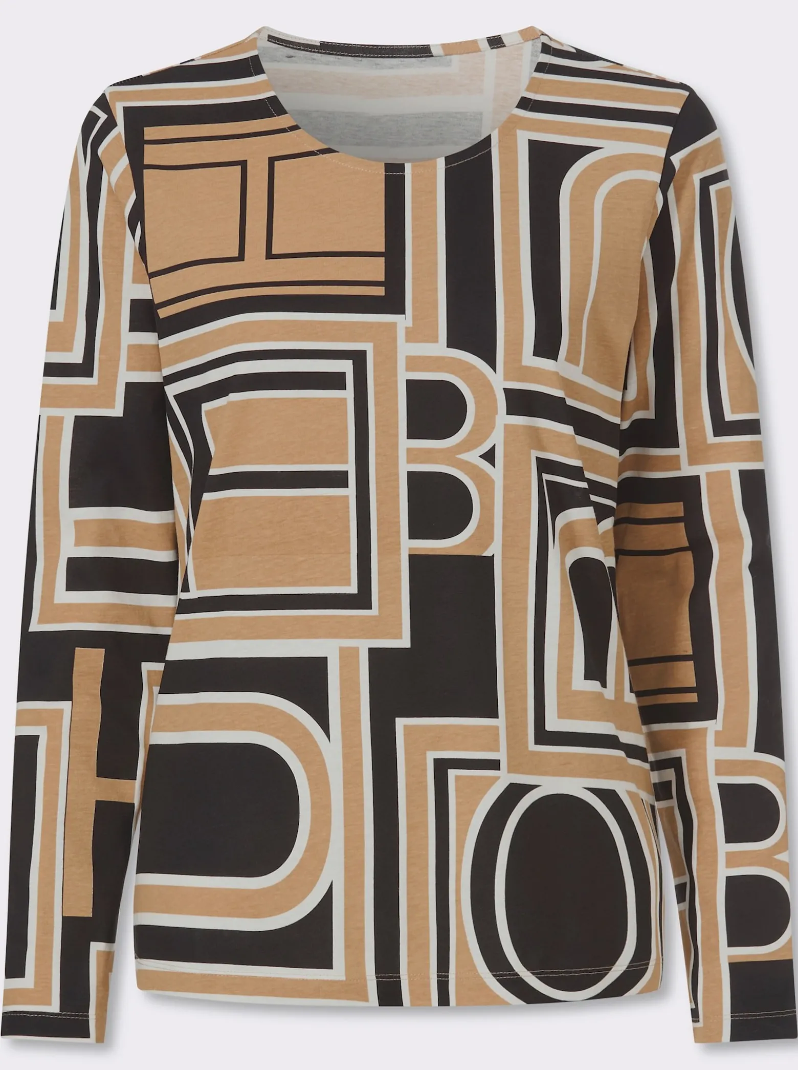 Langarmshirt mit grafischem Druck