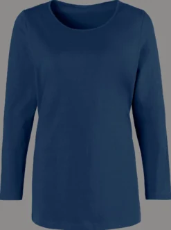 Langarmshirt mit hohen Seitenschlitzen