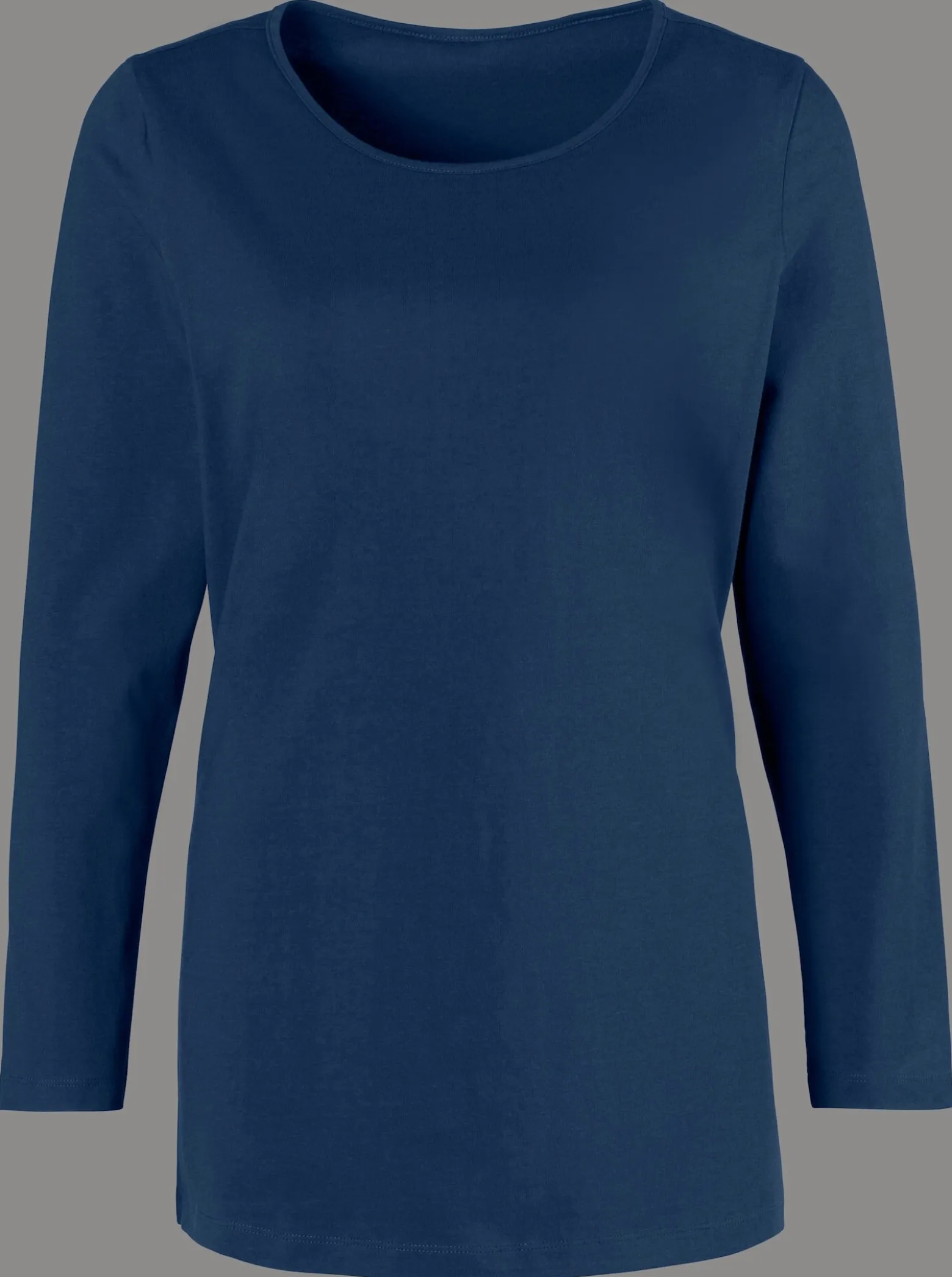 Langarmshirt mit hohen Seitenschlitzen