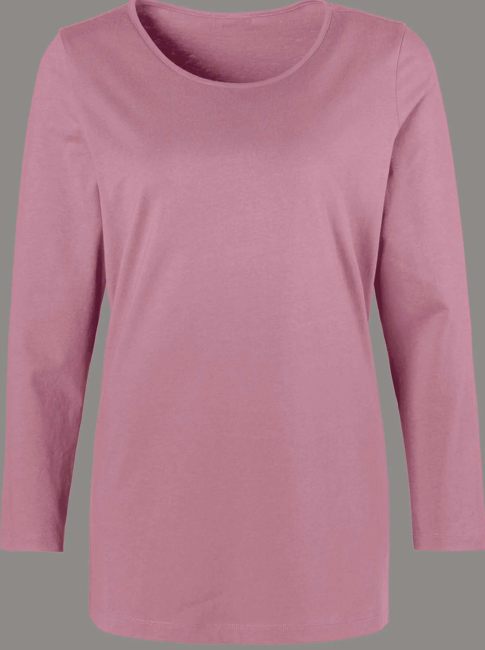 Langarmshirt mit hohen Seitenschlitzen