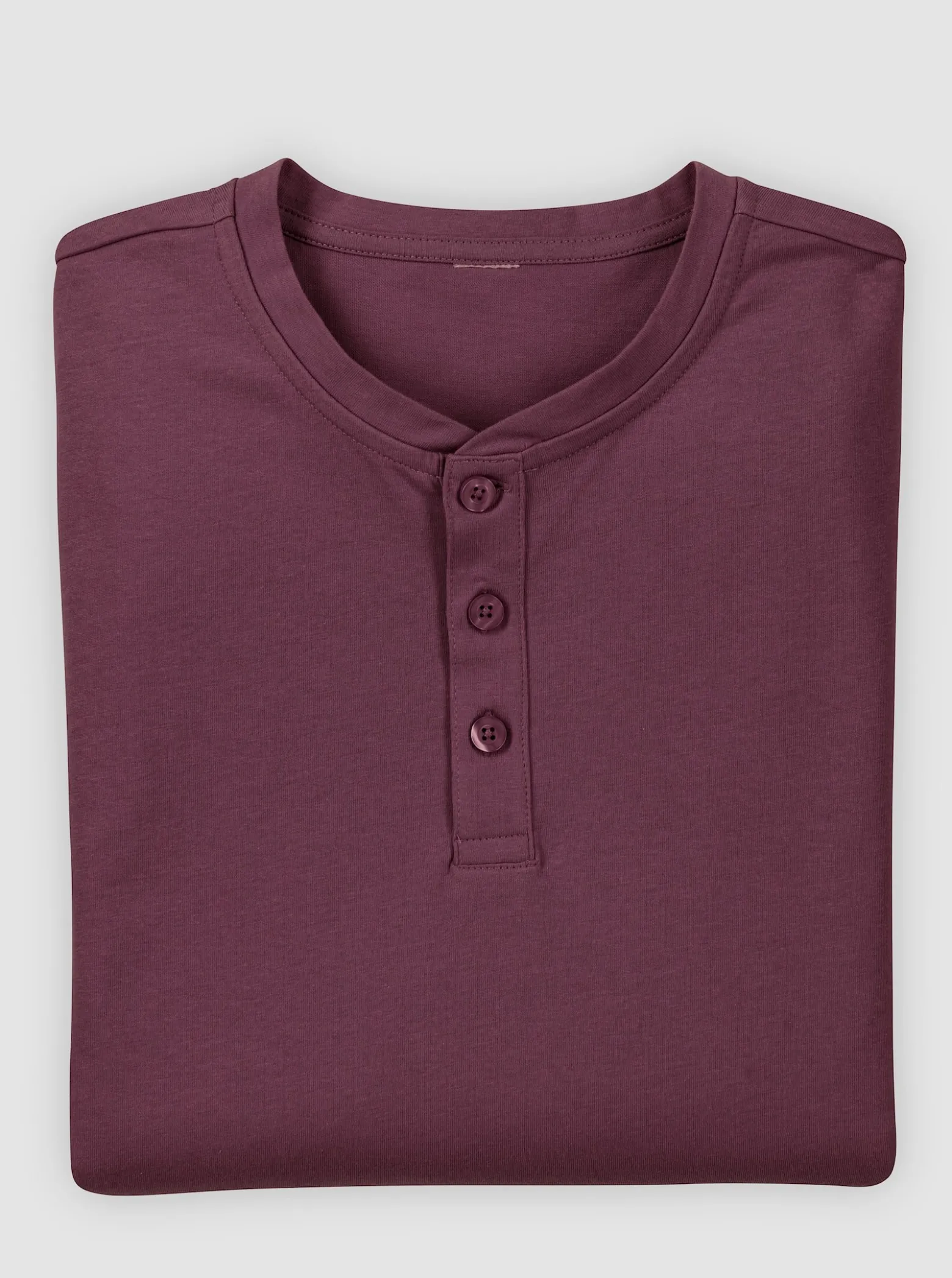Langarmshirt mit Knopfleiste