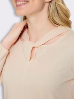 Langarmshirt mit Knoten-Detail