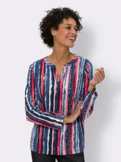 Langarmshirt mit Krempelärmel