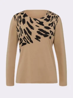 Langarmshirt mit Leo-Druck