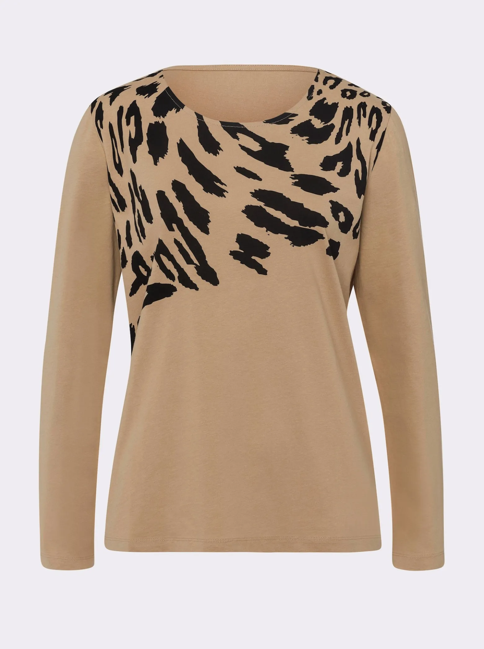 Langarmshirt mit Leo-Druck