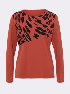 Langarmshirt mit Leo-Druck