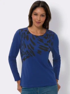 Langarmshirt mit Leo-Druck