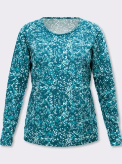 Langarmshirt mit Millefleur-Druck