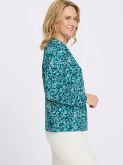Langarmshirt mit Millefleur-Druck