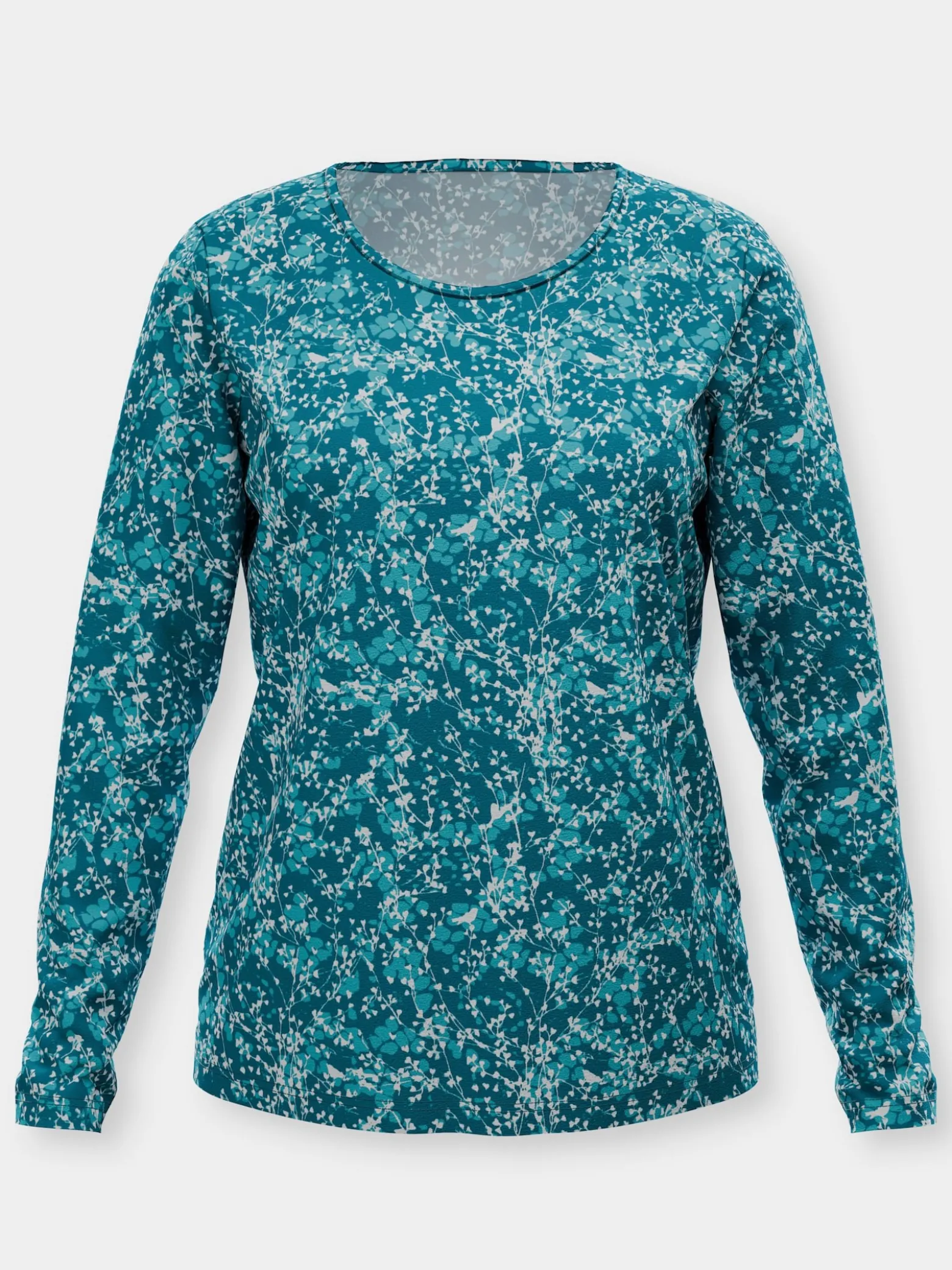 Langarmshirt mit Millefleur-Druck