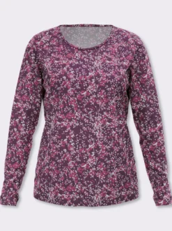 Langarmshirt mit Millefleur-Druck
