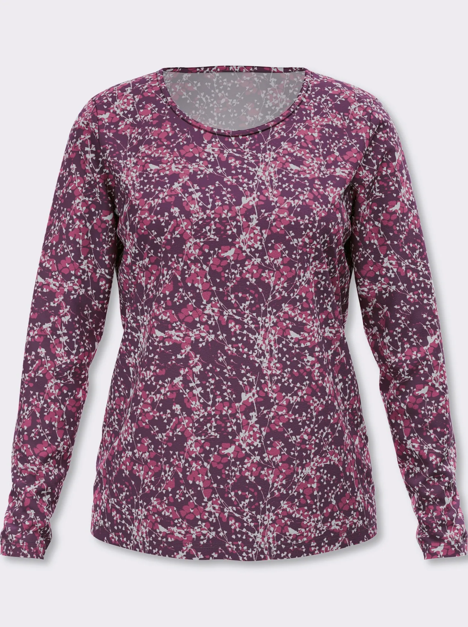 Langarmshirt mit Millefleur-Druck