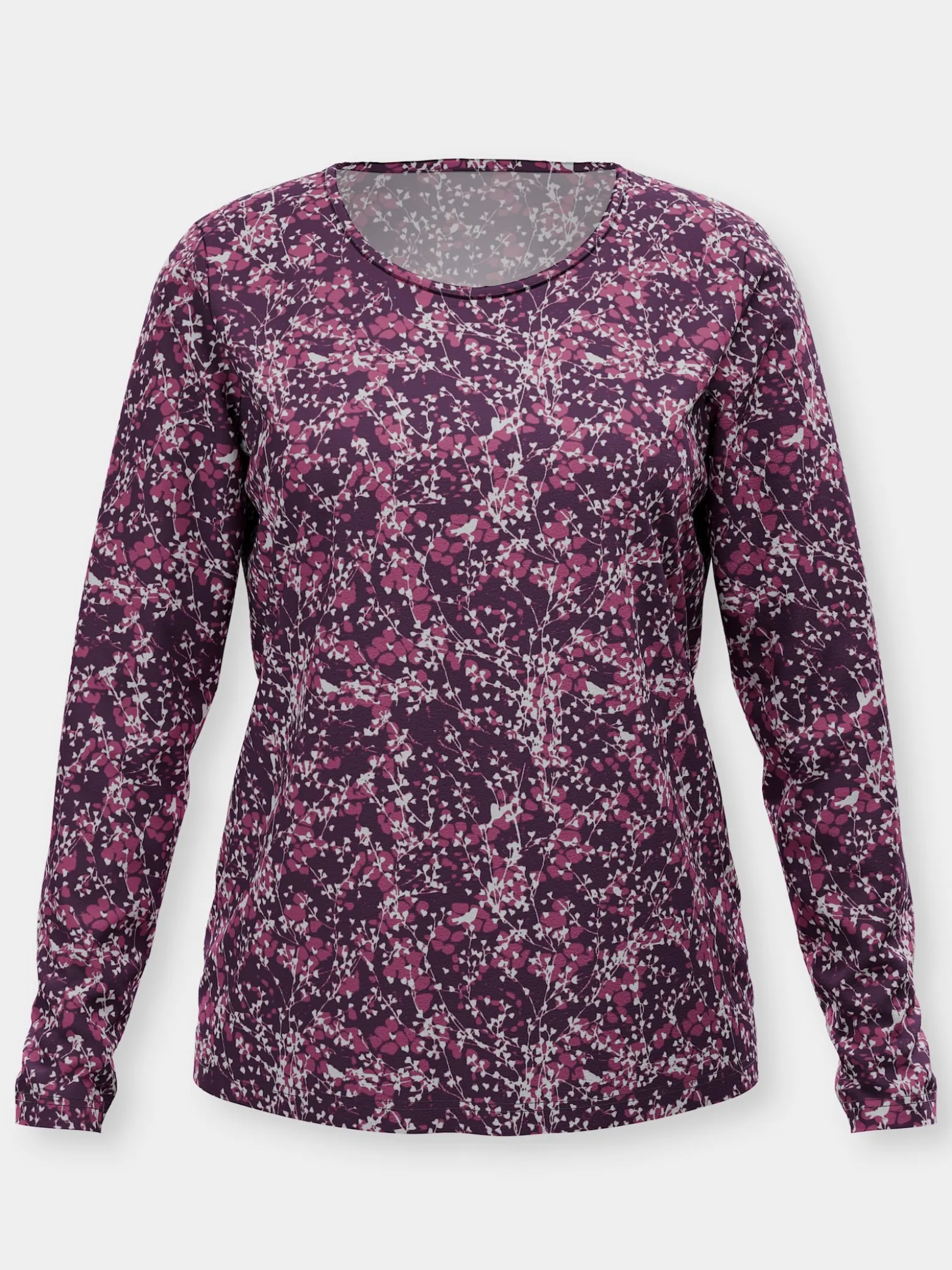 Langarmshirt mit Millefleur-Druck