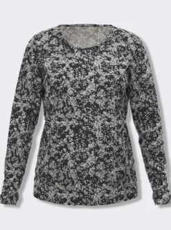 Langarmshirt mit Millefleur-Druck
