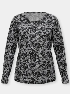 Langarmshirt mit Millefleur-Druck