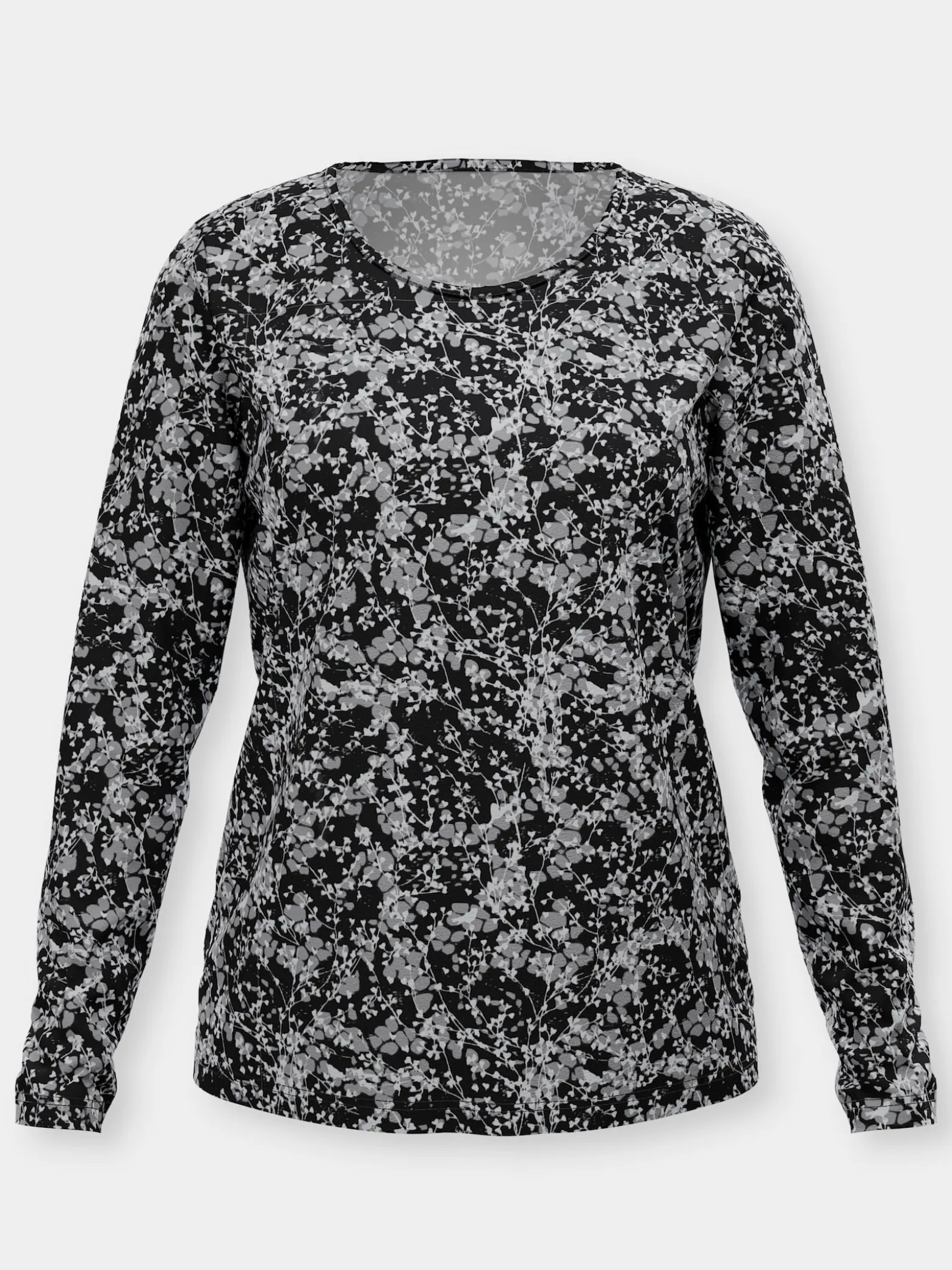 Langarmshirt mit Millefleur-Druck