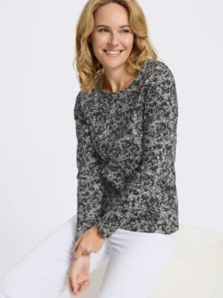 Langarmshirt mit Millefleur-Druck
