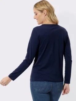 Langarmshirt mit Ornament-Druck