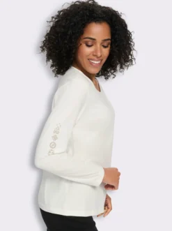 Langarmshirt mit platzierten Print-Motiven